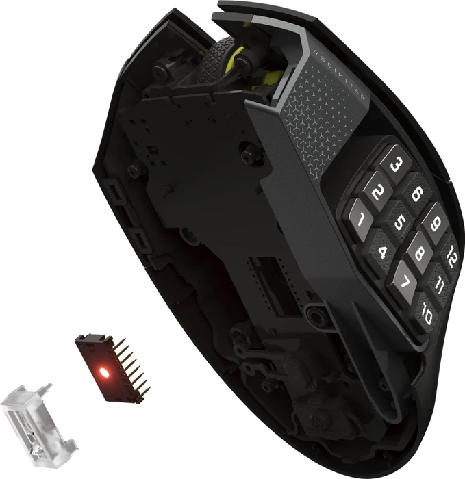Corsair Scimitar Elite Wireless SE MMO, Gun Metal schwarz, USB/Bluetooth