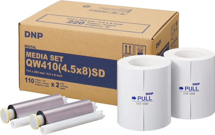 DNP Mediaset QW410(4.5x8)SD Fotopapier, 11x20cm, 220 Blatt