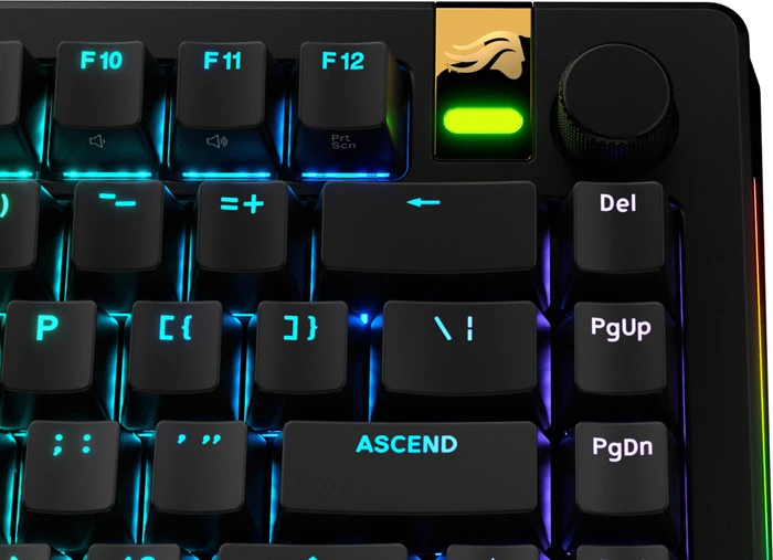 Glorious GPBT Backlit Keycaps, Kunststoff (PBT), schwarz, 130 Tasten, ANSI-US