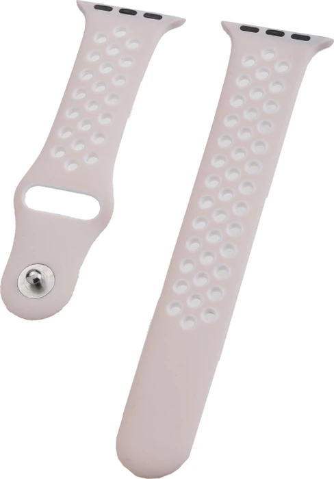 Peter Jäckel Watch Band Silicon Dual für Apple Watch (40mm/38mm) cream white
