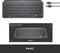 Logitech MX Keys Mini, LEDs weiß, Logi Bolt, Graphite, schwarz, USB/Bluetooth, CH Vorschaubild