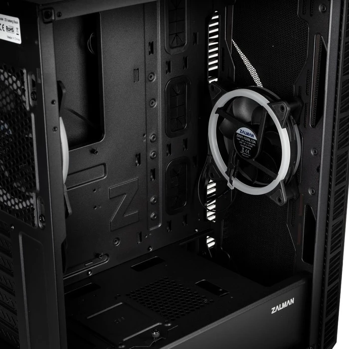 Zalman Z3 Iceberg_Black, schwarz, Glasfenster