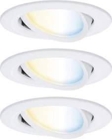 Paulmann Smart Nova Coin 6W Einbauleuchte weiß matt, 3 Stück