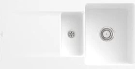 Villeroy & Boch Siluet Flat 980x490mm Einbau Becken reversibel stone white