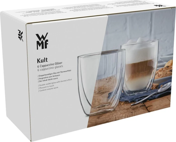 WMF Kult Cappuccino Thermo Glas, 6 Stück