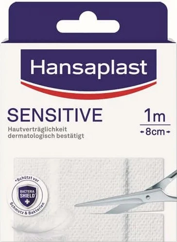 Hansaplast Sensitive, 8cm x 1m, 1 Stück