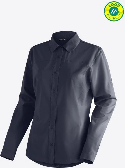 Maier Sports Magos Hemd langarm night sky (Damen)