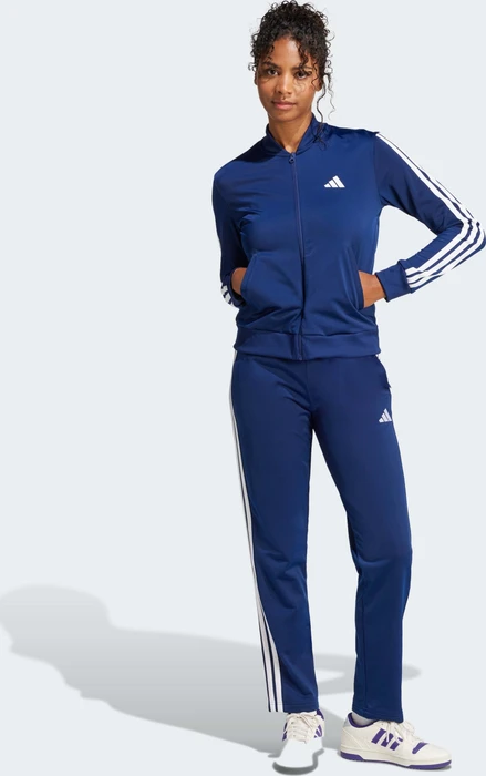 adidas Essentials 3-Streifen Trainingsanzug dark blue (Damen)
