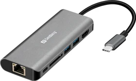Sandberg USB-C 7-in-1 Hub, USB-C 3.0 [Stecker] (136-18)