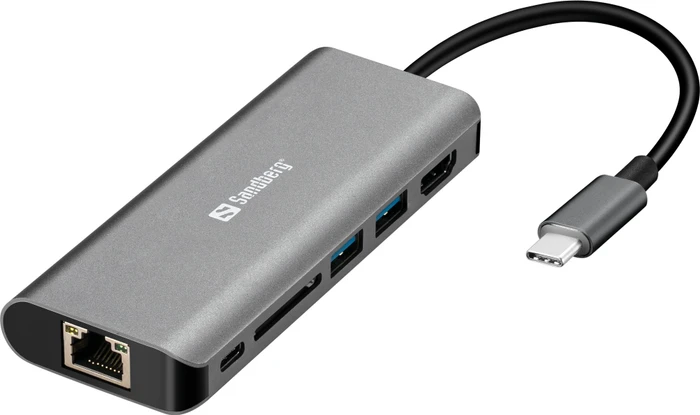 Sandberg USB-C 7-in-1 Hub, USB-C 3.0 [Stecker]