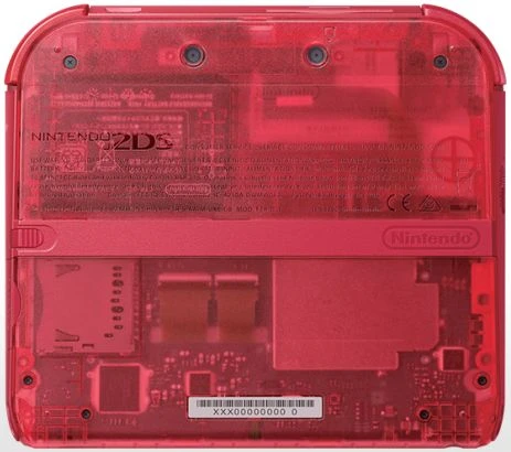 Nintendo 2DS transparent/rot (verschiedene Bundles)