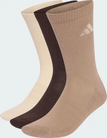 adidas Cushioned Crew Socken crystal linen/aurora coffee/chalky brown, 3 Paare