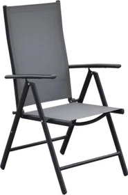 Merxx Amalfi Klappsessel grau, 2 Stück