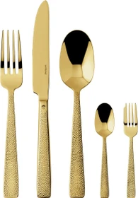 Sambonet Siena Edelstahl PVD Besteck-Set gold, 30-tlg.