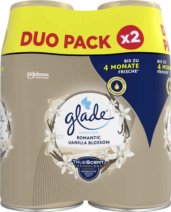 Glade Automatic Spray Romantic Vanilla Blossom Refill, 538ml (2x 269ml)