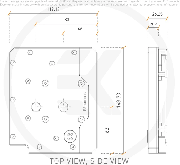 EK Water Blocks Quantum Line EK-Quantum Momentum ASUS ROG Maximus XII Hero D-RGB Monoblock, Acetal