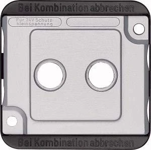 Merten Zentralplatte für Antennensteckdosen mattsilber