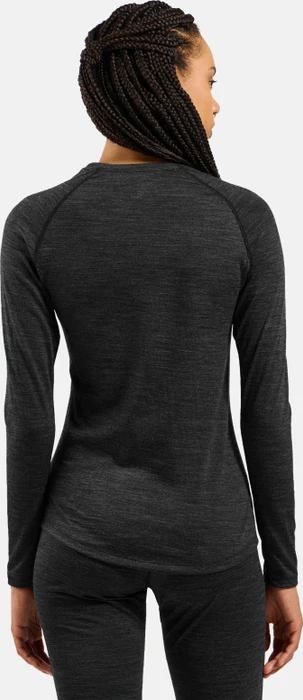Odlo Natural Performance Wool 130 Base Layer Funktionsshirt langarm grey melange/dark grey melange (Damen)