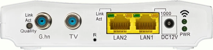 Axing EOC 2-31 Ethernet over Coax, F-Buchse/Koaxial G.hn, 2.4GHz/5GHz WLAN, 2x RJ-45