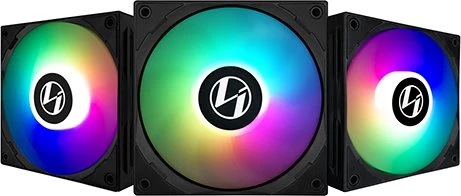 Lian Li ST120, schwarz, LED-Steuerung, Lüftersteuerung, 120mm, 3er-Pack