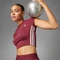 adidas Hyperglam Rib Funktionsshirt kurzarm shadow red (Damen) Vorschaubild