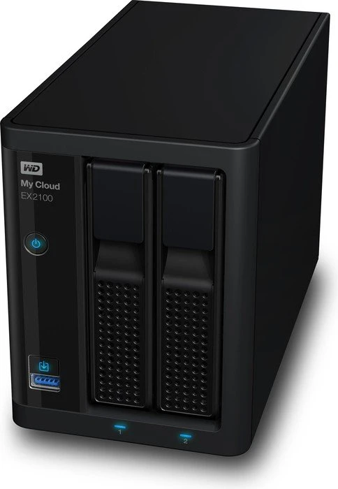 Western Digital My Cloud EX2100 4TB, 1GB RAM, 2x RJ-45 1000Base-T, 2x USB-A 3.0