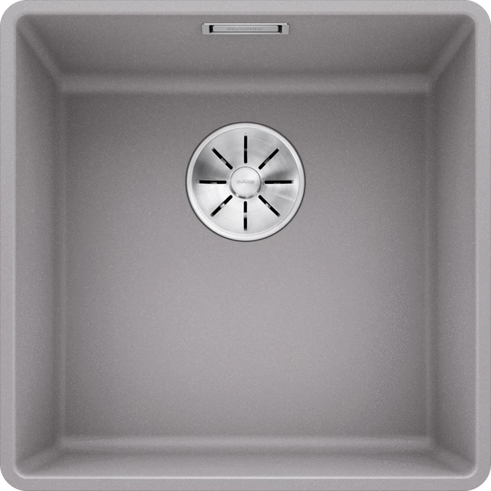 Blanco Subline 400-F InFino Becken mittig alumetallic