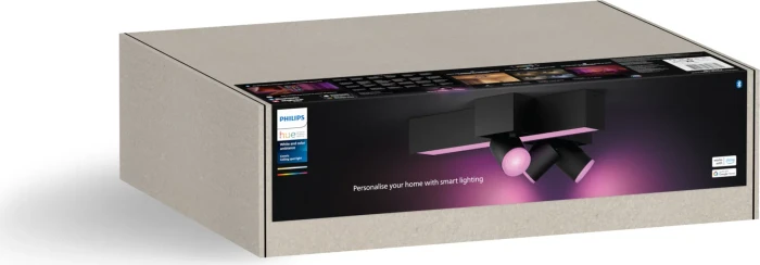 Philips Hue White and Color Ambiance Centris Cross 3 Spot 4-flammig schwarz