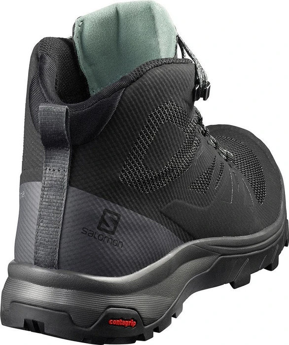 Salomon OUTline Mid GTX black/magnet/green milieu (Damen)