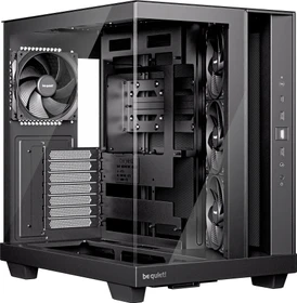 be quiet! Light Base 500 Black, schwarz, Glasfenster