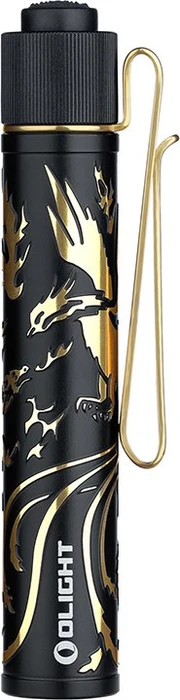 OLight I3T 2 EDC Taschenlampe goldener drache & phönix