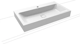 Kaldewei Cono 3086 Aufsatzwaschtisch 90x50x12cm, Perl-Effekt, alpinweiß