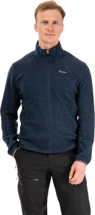 Bergans Rabot Merino Fleece Midlayer Funktionsjacke navy blue (Herren)
