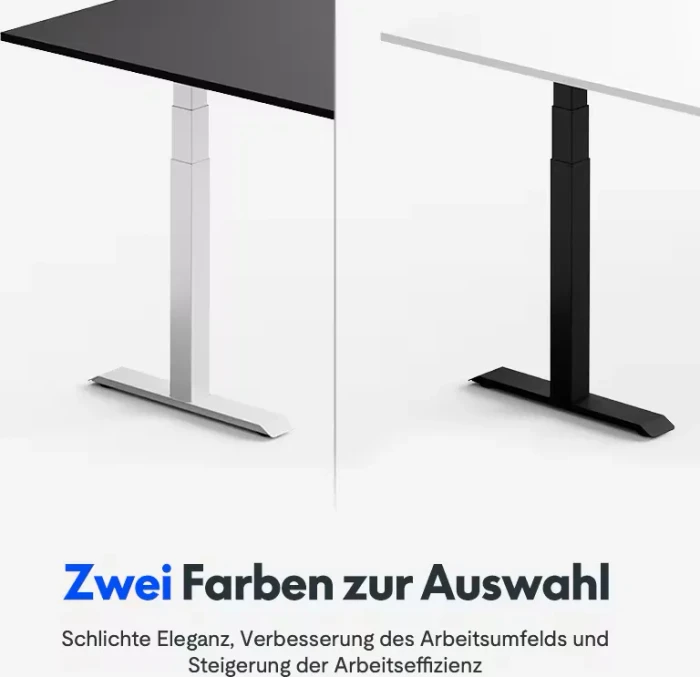 FlexiSpot E7L elektrisch höhenverstellbares Sitz-Steh-Eckschreibtischgestell schwarz