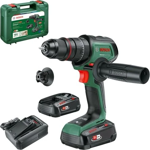 Bosch DIY AdvancedImpact 18V-80 QuickSnap Akku-Schlagbohrschrauber inkl. Koffer + 2 Akkus 2.5Ah