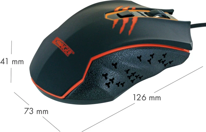 Schwaiger Gaming Maus schwarz, USB