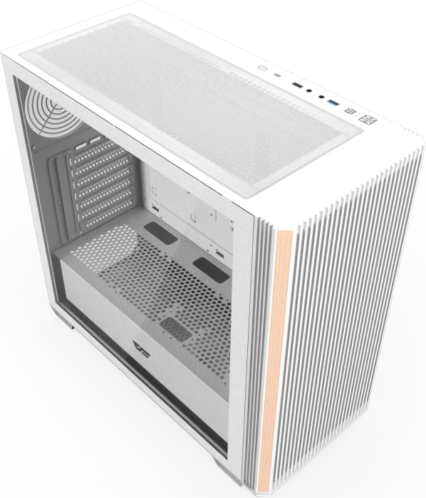 DarkFlash DS900WS White, USB-C, inkl. 4x Lüfter, Glasfenster