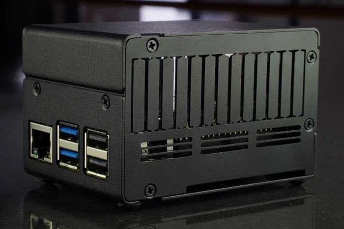 KKSB Gehäuse für Raspberry Pi 5, Platz für Raspberry Pi HATs/Add-on Boards/Kühler, schwarz