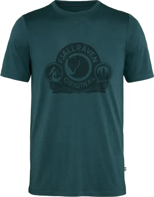 Fjällräven Abisko Wool Classic Funktionsshirt kurzarm dark navy (Herren)