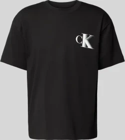 Calvin Klein Monogramm Lässig T-Shirt kurzarm ck black (Herren)