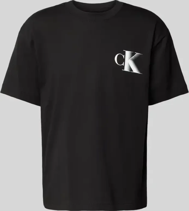 Calvin Klein Monogramm Lässig T-Shirt kurzarm ck black (Herren)