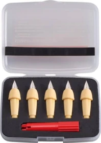 STABILO EASYbirdy Pastel Ersatzfeder mit Einstellwerkzeug mittel, apricot, 5er-Set