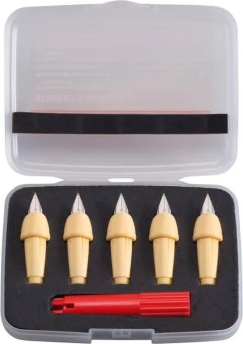 STABILO EASYbirdy Pastel Ersatzfeder mit Einstellwerkzeug mittel, apricot, 5er-Set