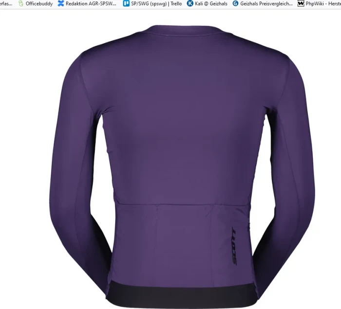 Scott Unlimited Training Trikot langarm cyber purple (Herren)