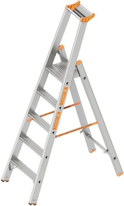 Layher Topic 1064 Alu Haushaltsleiter, 5 Stufen