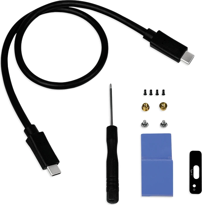 LogiLink externes Gehäuse, M.2 NVMe SSD, USB-C 3.1