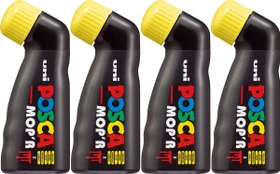 Uni-Ball POSCA MOP'R PCM-22 Acrylmarker gelb, 4er-Pack
