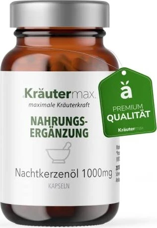 Kräutermax Nachtkerzenöl Kapseln, 90 Stück