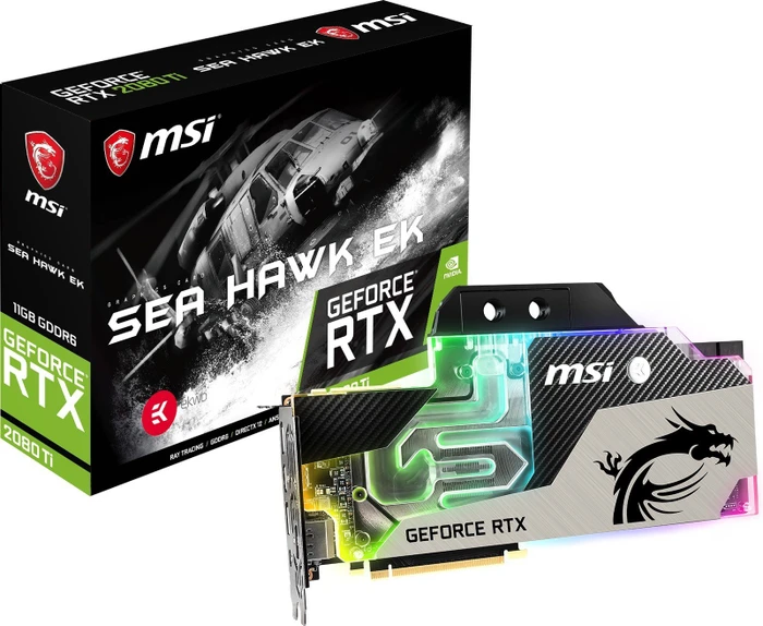 MSI GeForce RTX 2080 Ti Sea Hawk EK X, 11GB GDDR6, HDMI, USB-C, 3x DP