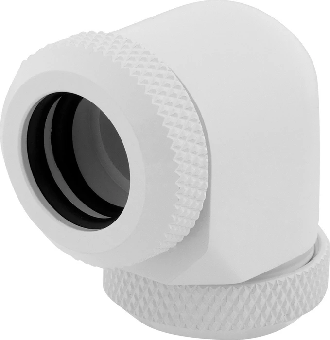 Corsair Hydro X Series XF Hardline, OD Fitting 90° 12mm, weiß, 2er-Pack